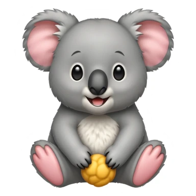 Excited koala bear sticker