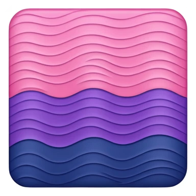 a wavy pink and navy rectangle with a purple stripe in the middle  sticker