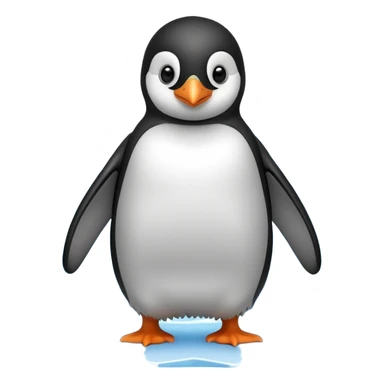 baby penguin on the iceberg sticker