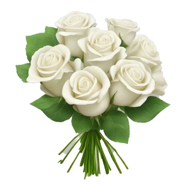Bouquet of white roses￼  sticker