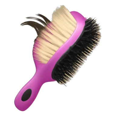 Hair brush with BZ HAIR BOUTIQUE LOGO sticker