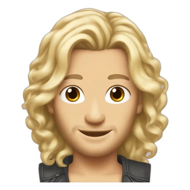 Blake shelton blonde hair sticker