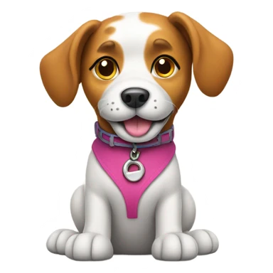 Dog with shoes sticker