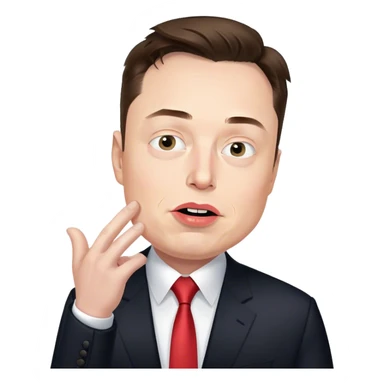 elon musk telling Trump what to do sticker