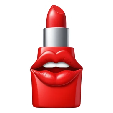 Lipstick mark kiss sticker