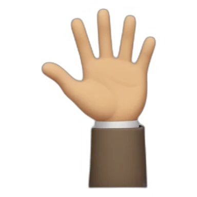 The two hands side by side with just the middle and index fingers raised sticker