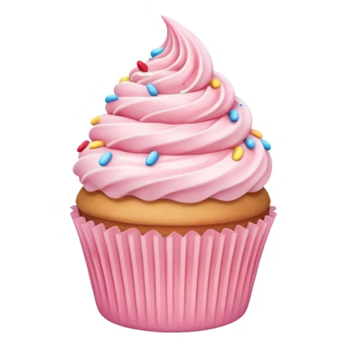 Pastel Pink Cupcake sticker