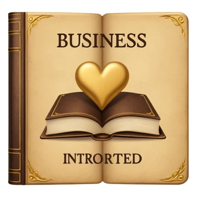 a book with a title " business-oriented intro " sticker