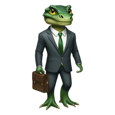 capitalist reptilian sticker