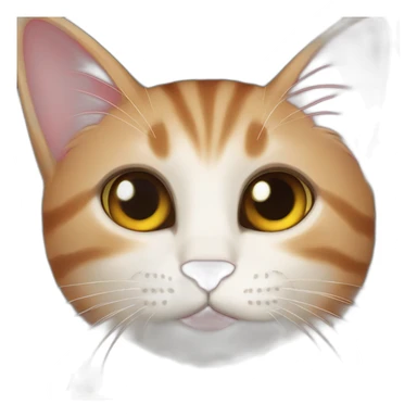 cat Red loved Black kitty sticker