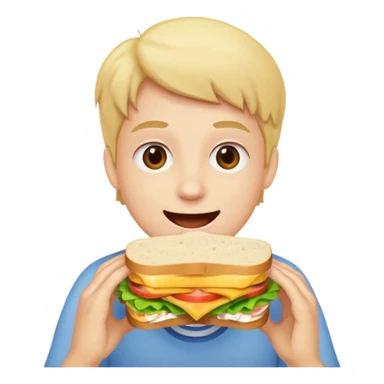 enthusiastic luncher  E///  sticker