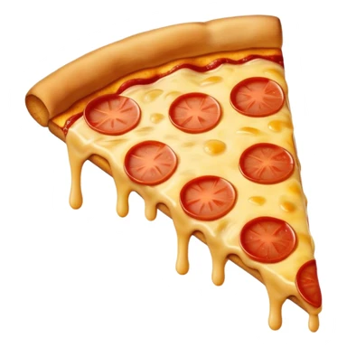 Big pizza slice with very melty cheese  sticker