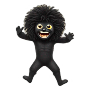Gollywog gaping sticker