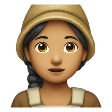 niña campesina sticker