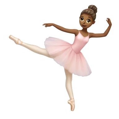 Ballerina in point shoes sticker