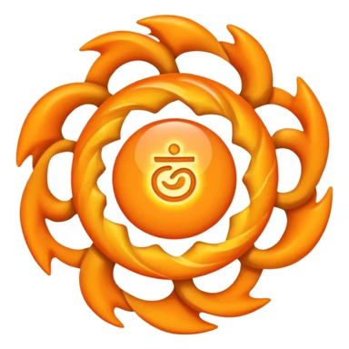 Swadhistana chakra detailed sticker