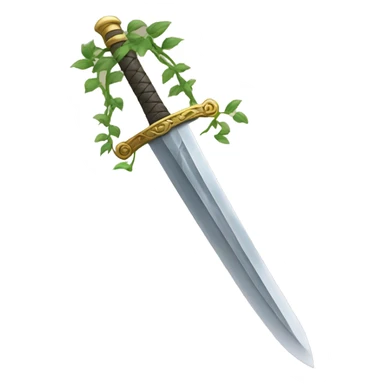 sword with vines sticker