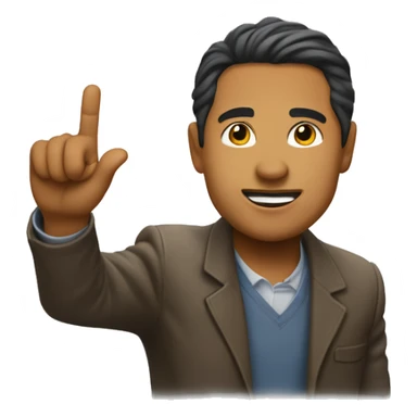 Lue Elizondo raising right hand to testi sticker