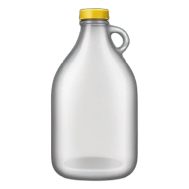 Galon with white vinegar sticker