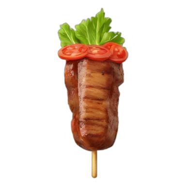 brochette de boeuf sticker