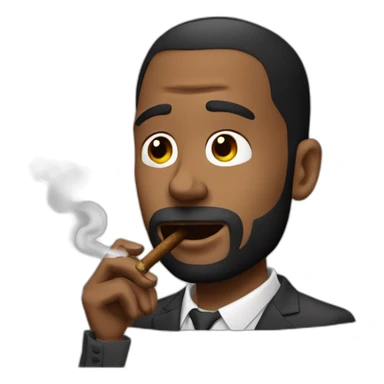 Andrew Tate smoking a cigar sticker