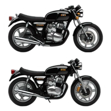 honda cb250n black body cafe racer sticker