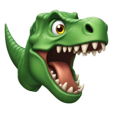 dinosaur is angry  sticker