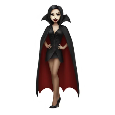 a vampire wearing heels  sticker