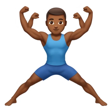 Guy doing the splits sticker