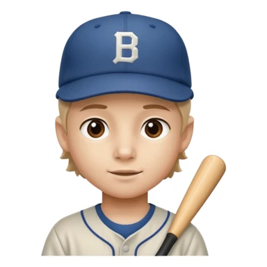 baseball hat kid sticker