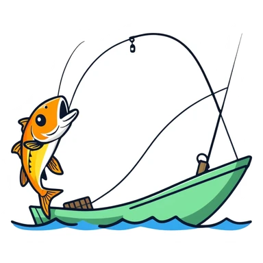 Fishing sticker