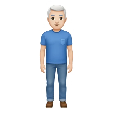 Dad full body. White. sticker