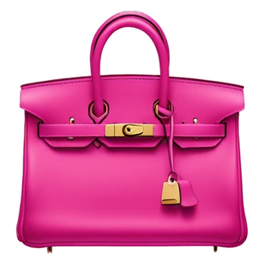 Hot pink hermes birkin bag sticker