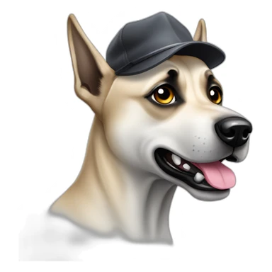 malinois dog disguised as a ghost sticker