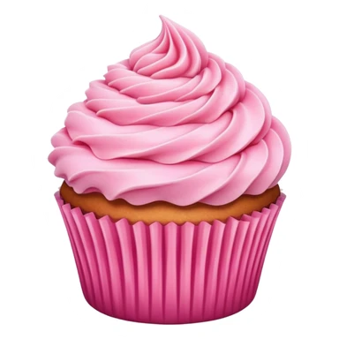 cupcake with pink frosting sticker