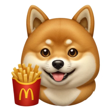 Shiba Jasper McDonald's meal sticker