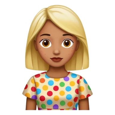 spotted dress sticker