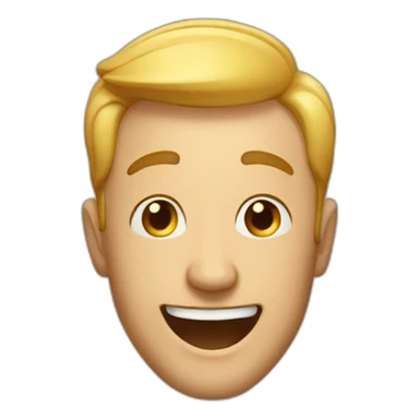 Really happy man sticker