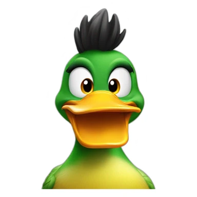 angry duck sticker
