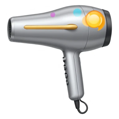 Create an emoji of a hair dryer sticker