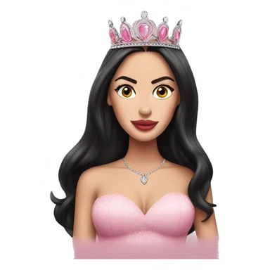 Megan fox wearing a pink tiara sticker