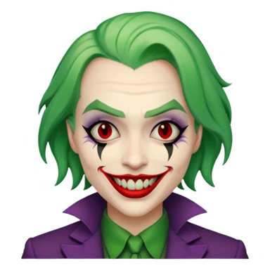 the joker face sticker