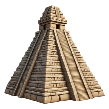 ancient Mayan pyramid sticker