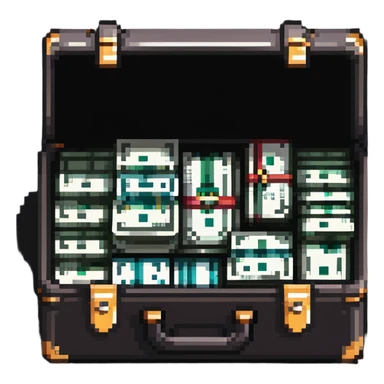 briefcase full of cash sticker