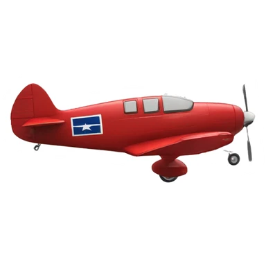 Amelia Earhart's Lockheed Vega 5B model in red sticker