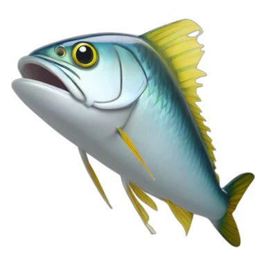 mackeral fish bowing sticker