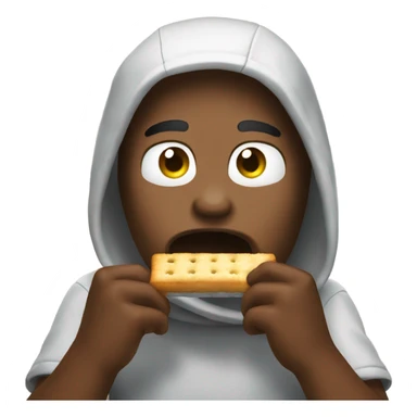 among us eating cracker  sticker