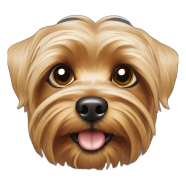 Chien yorkshire terriers aveugle d’un œil  sticker