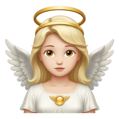 angel with halo sticker