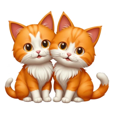 cats playing sticker